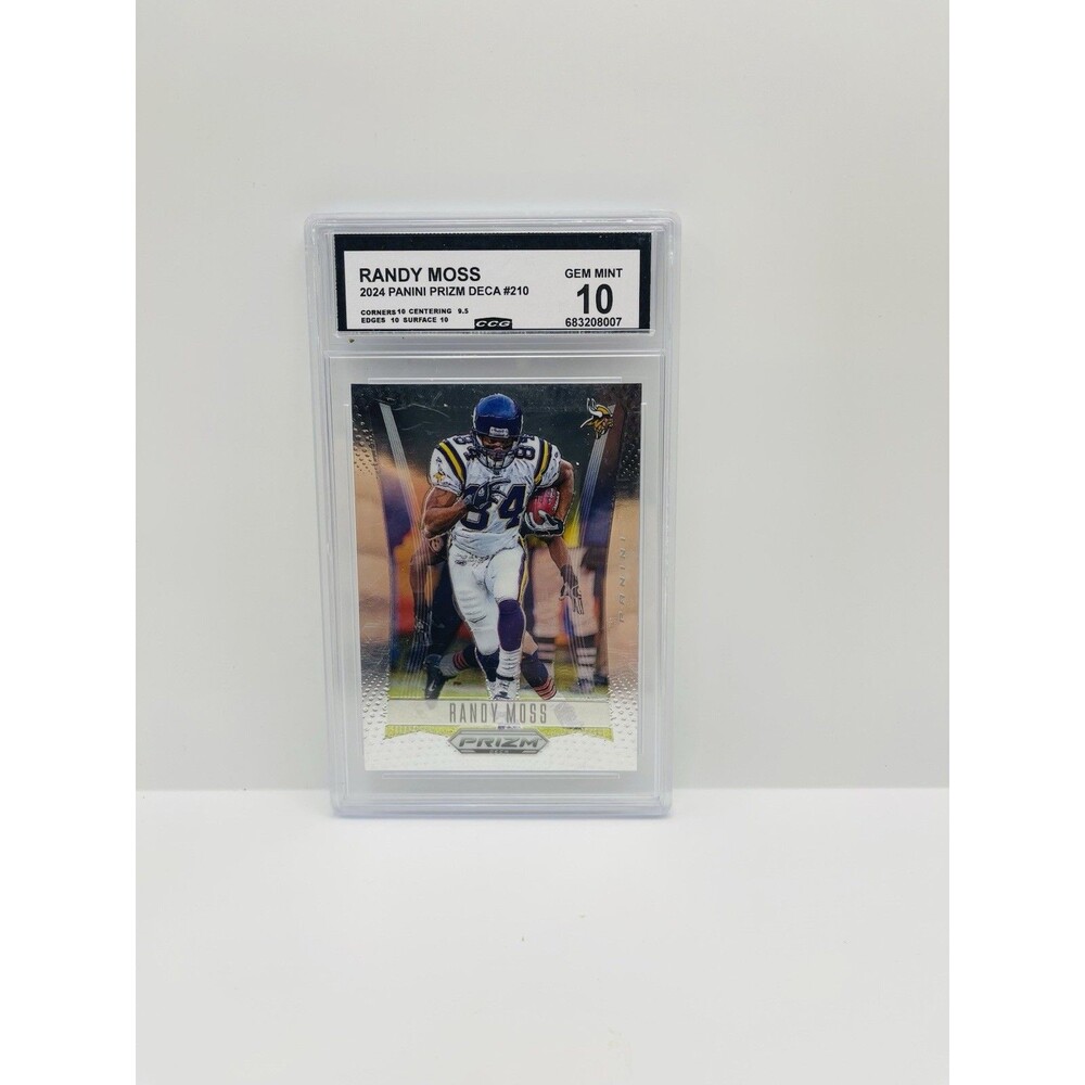 2024 Panini Prizm Deca - Randy Moss #210 Purple Prizm /99